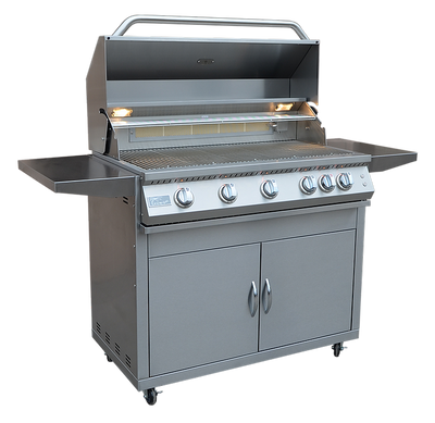 KoKoMo BBQ Grill 40” Professional 5-Burner Freestanding Cart Model