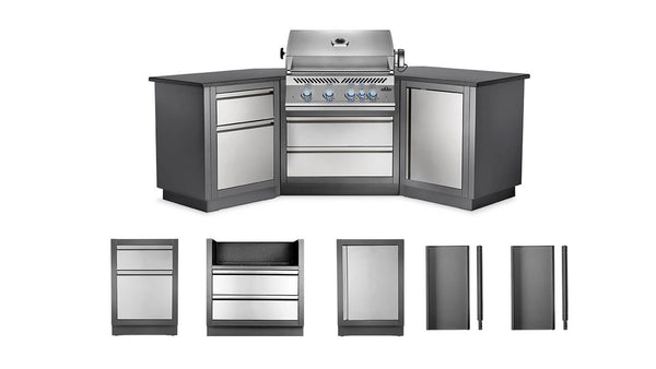 Patio Outdoor Kitchen Grill - Patio Elegance OASIS™ 200 with Built-in 700 Series 32" Gas Grill