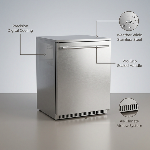 FrostGuard Outdoor Refrigerator 300 — Lifestyle